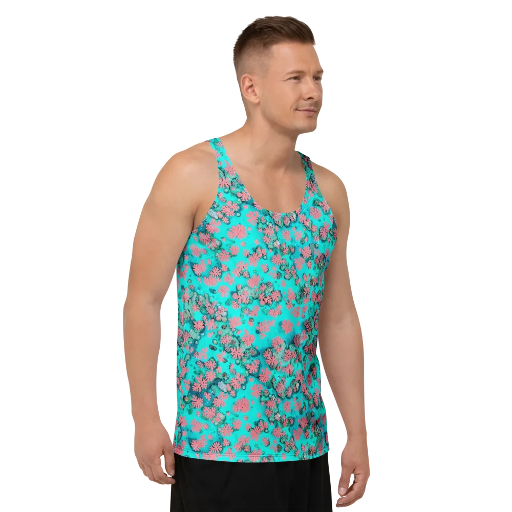 Coral Mirage on Men's Tank Top — Right Front