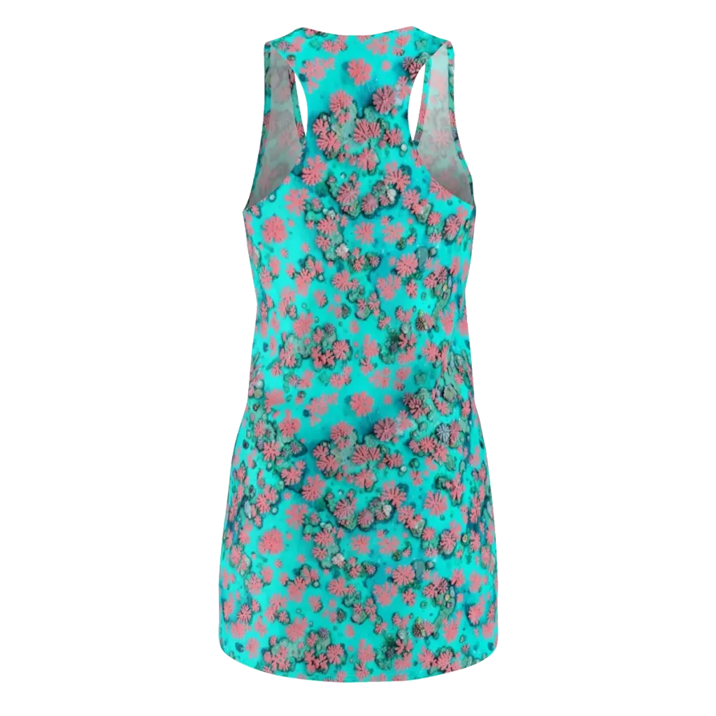 Coral Mirage on Racerback Dress — Back