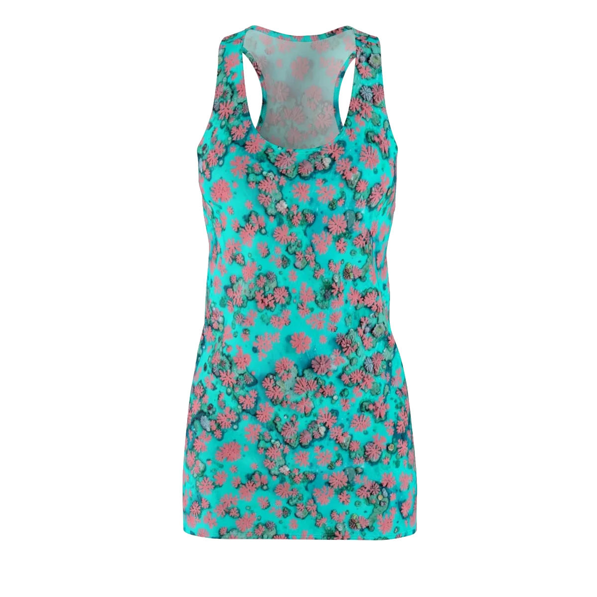 Coral Mirage on Racerback Dress — Front