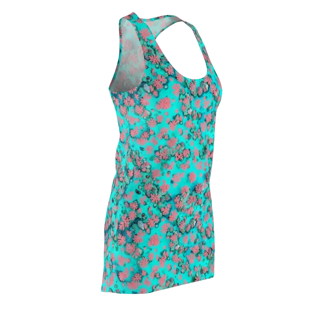 Coral Mirage on Racerback Dress — Front Side