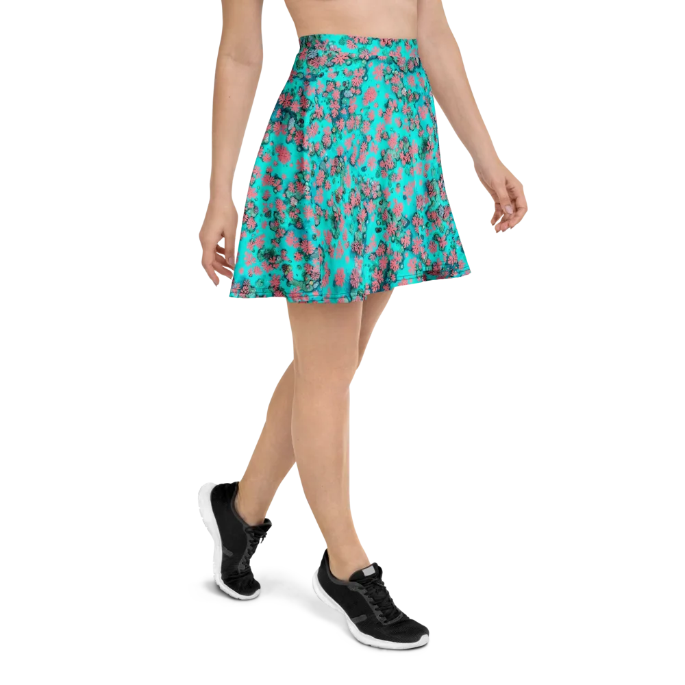 Coral Mirage on Skater Skirt — Right