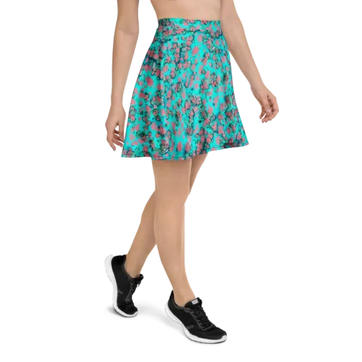 Coral Mirage on a Skater Skirt