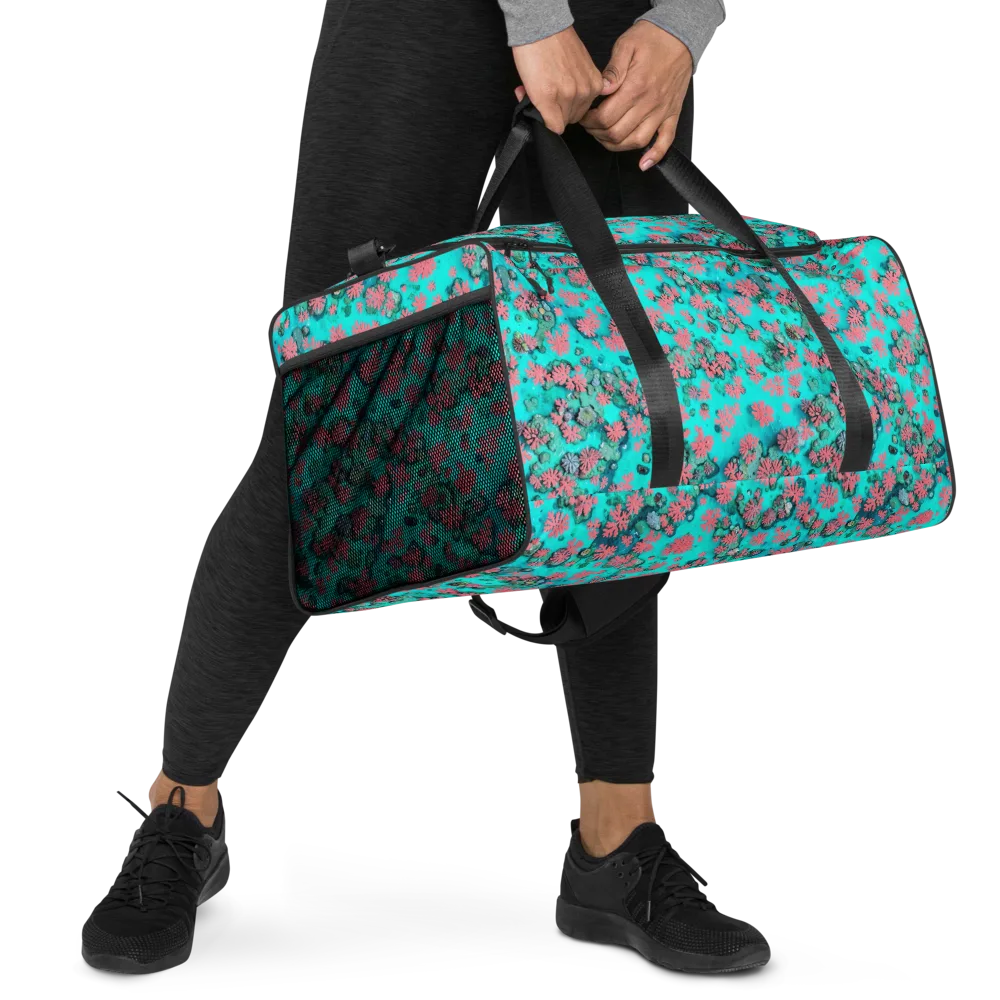 Coral Mirage on Duffle Bag — Right Front