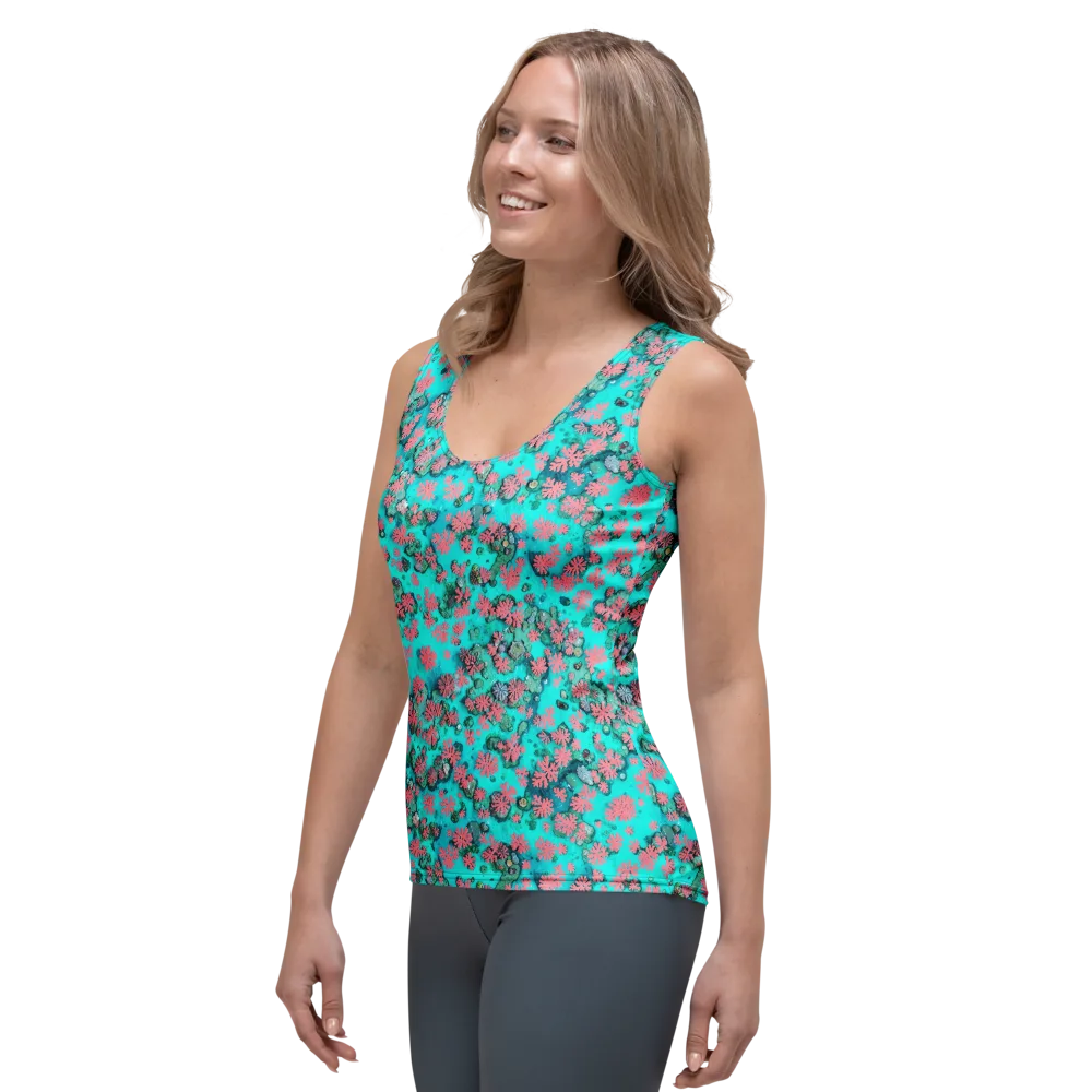 Coral Mirage on Women's Tank Top — Left Front