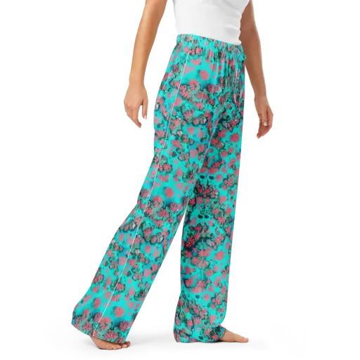 Coral Mirage on a Women's Pajama Pants