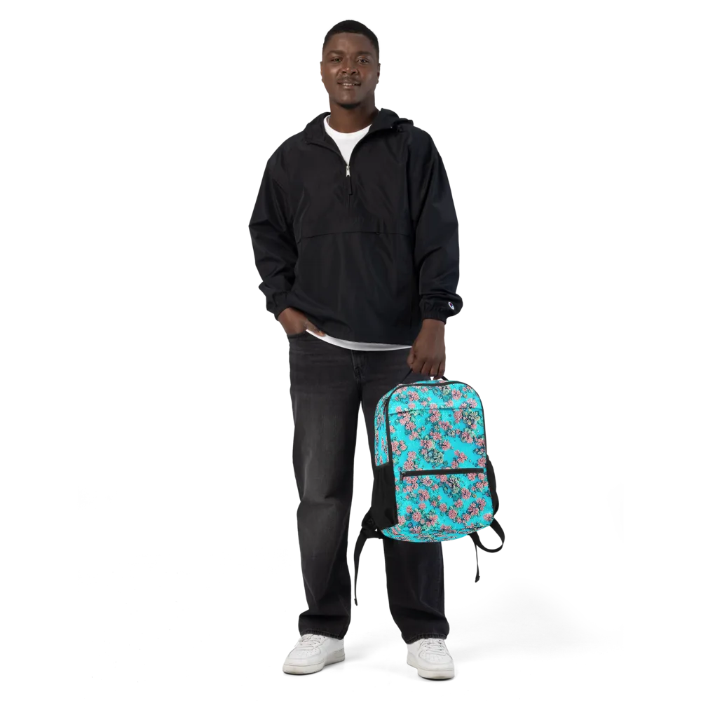 Coral Lagoon on Utility Backpack — Front