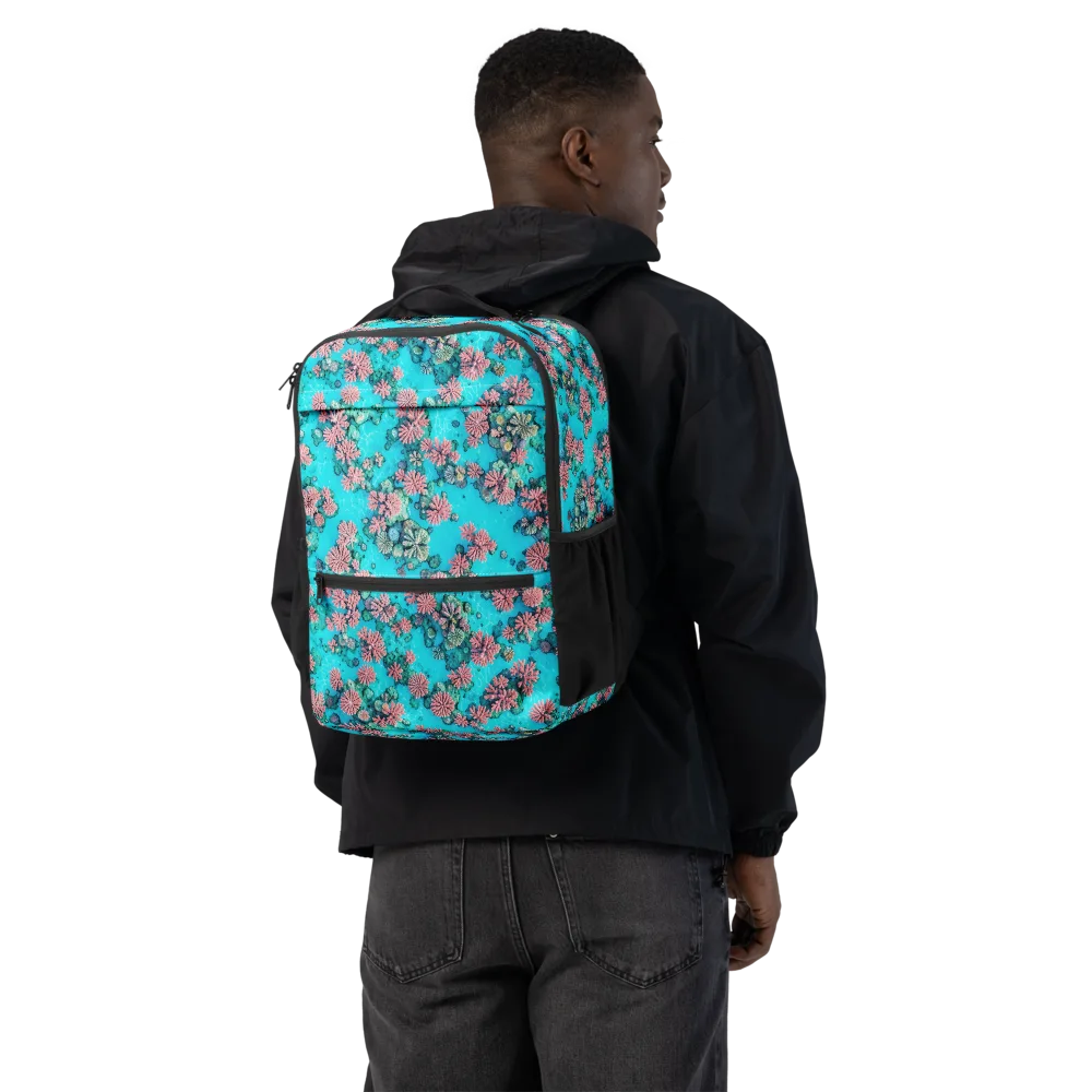 Coral Lagoon on Utility Backpack — Back