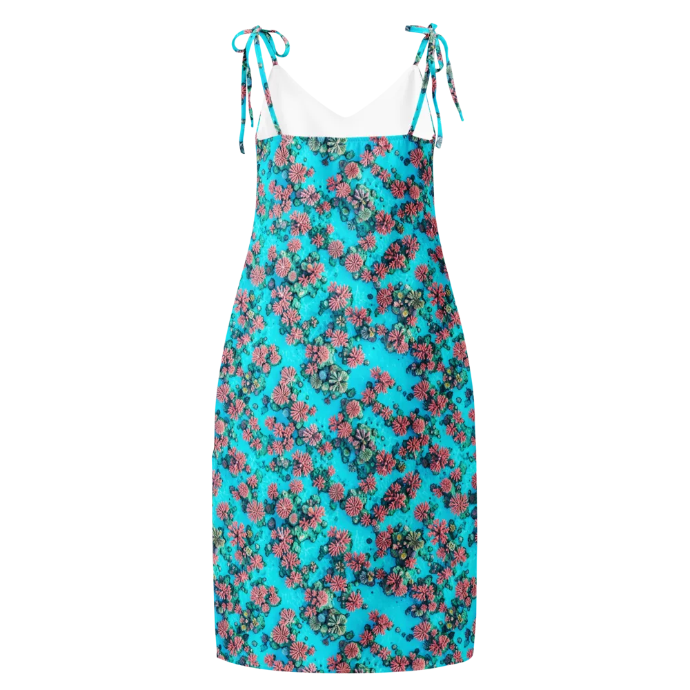 Coral Lagoon on Slip Dress — Back