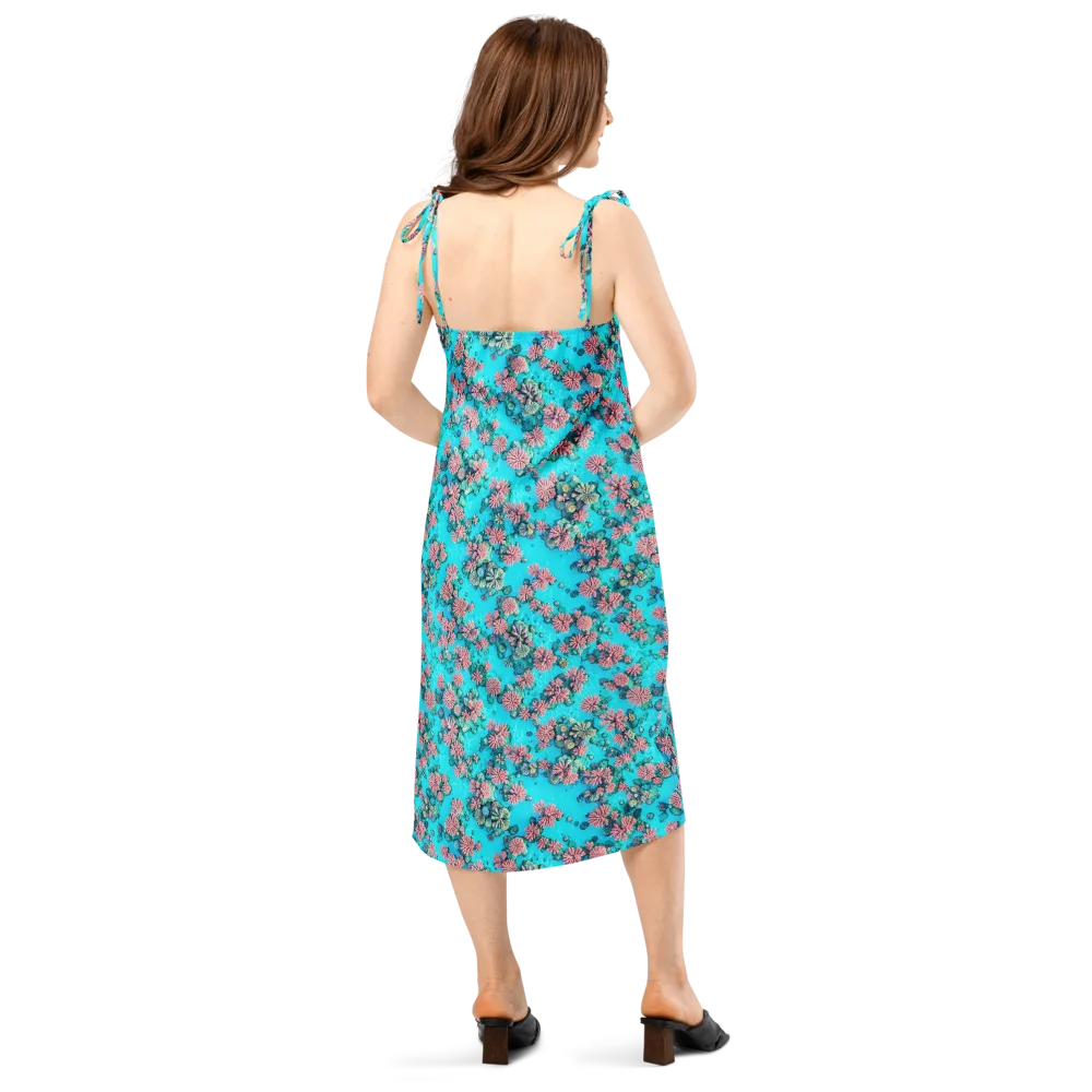 Coral Lagoon on Slip Dress — Back
