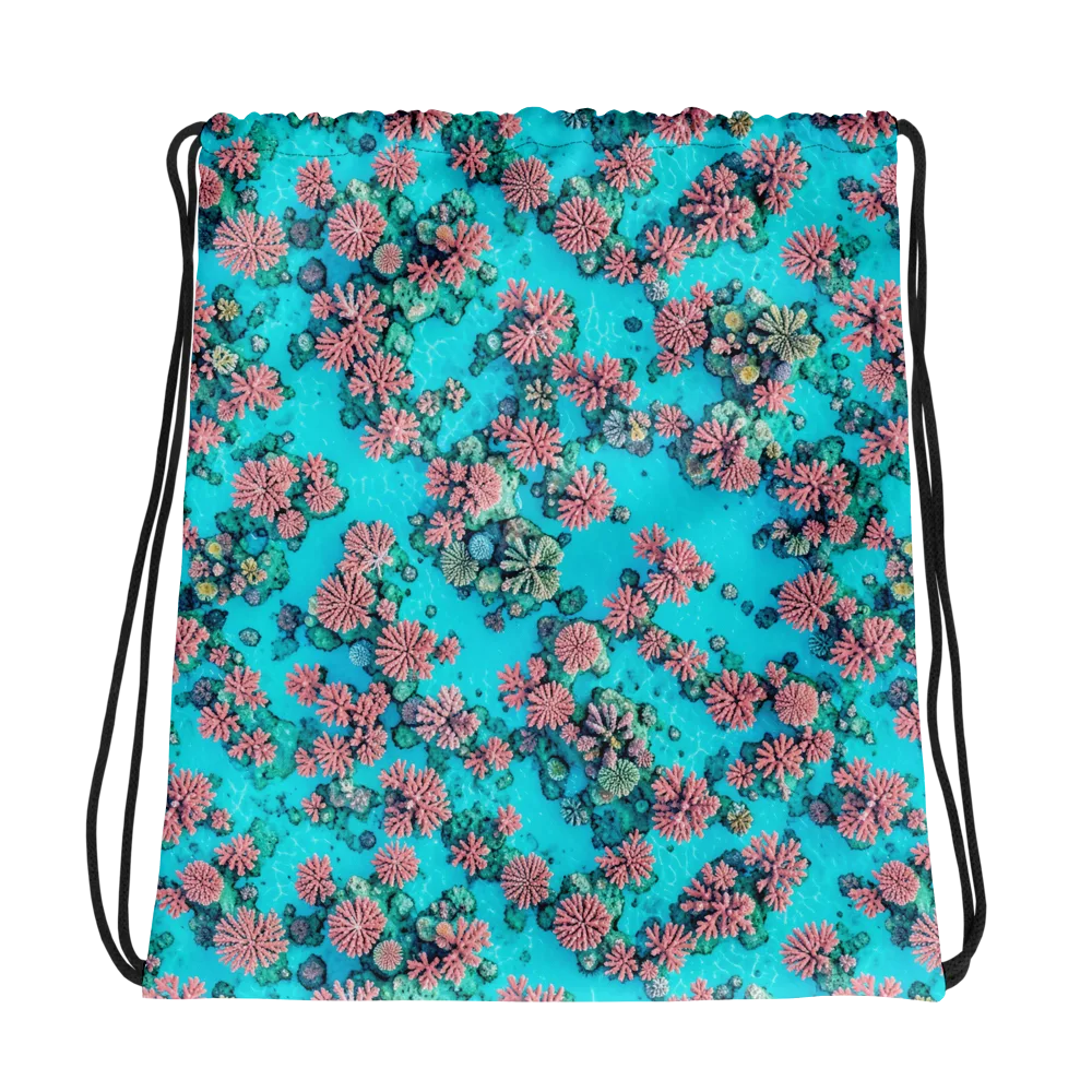Coral Lagoon on Drawstring Bag — Photo