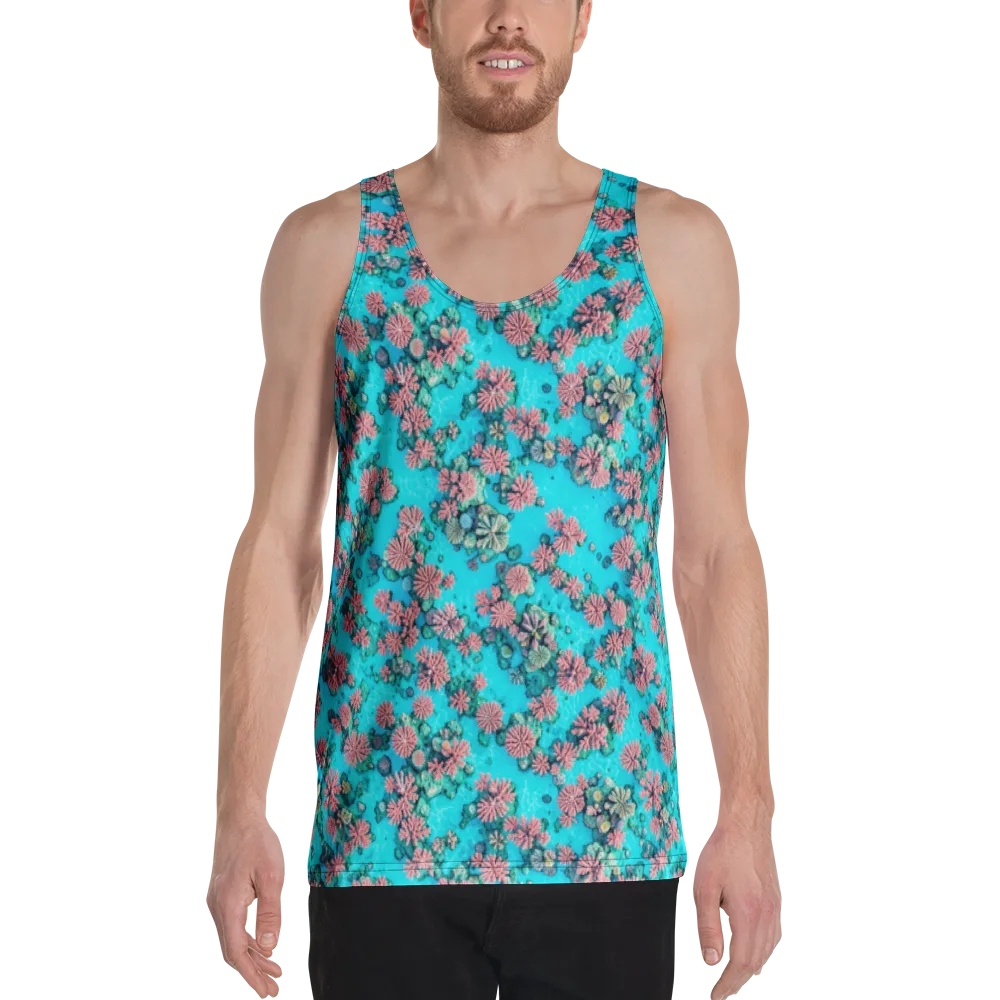 Coral Lagoon on Men's Tank Top — Front
