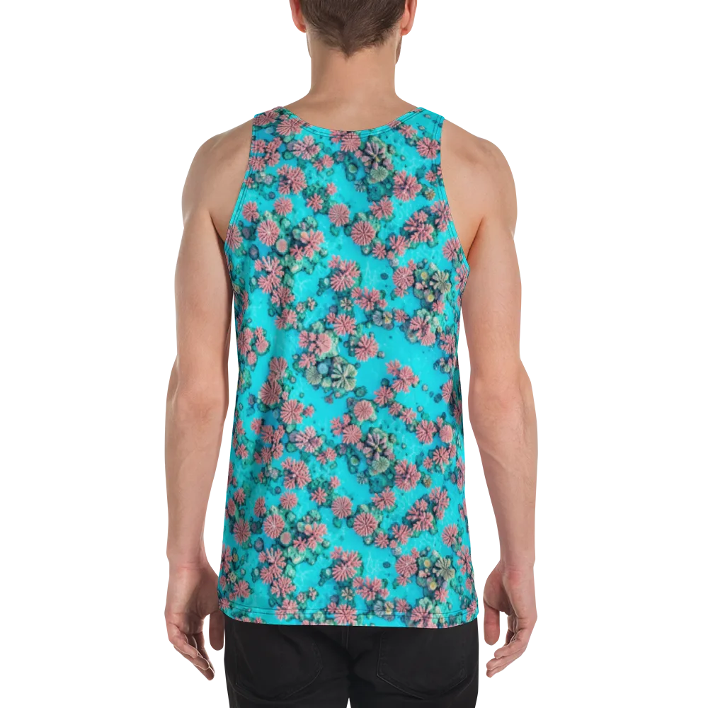 Coral Lagoon on Men's Tank Top — Back