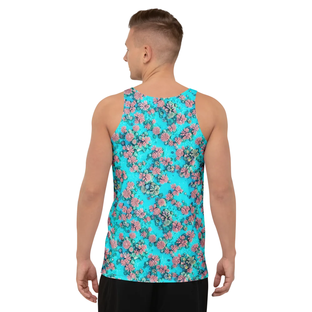 Coral Lagoon on Men's Tank Top — Back