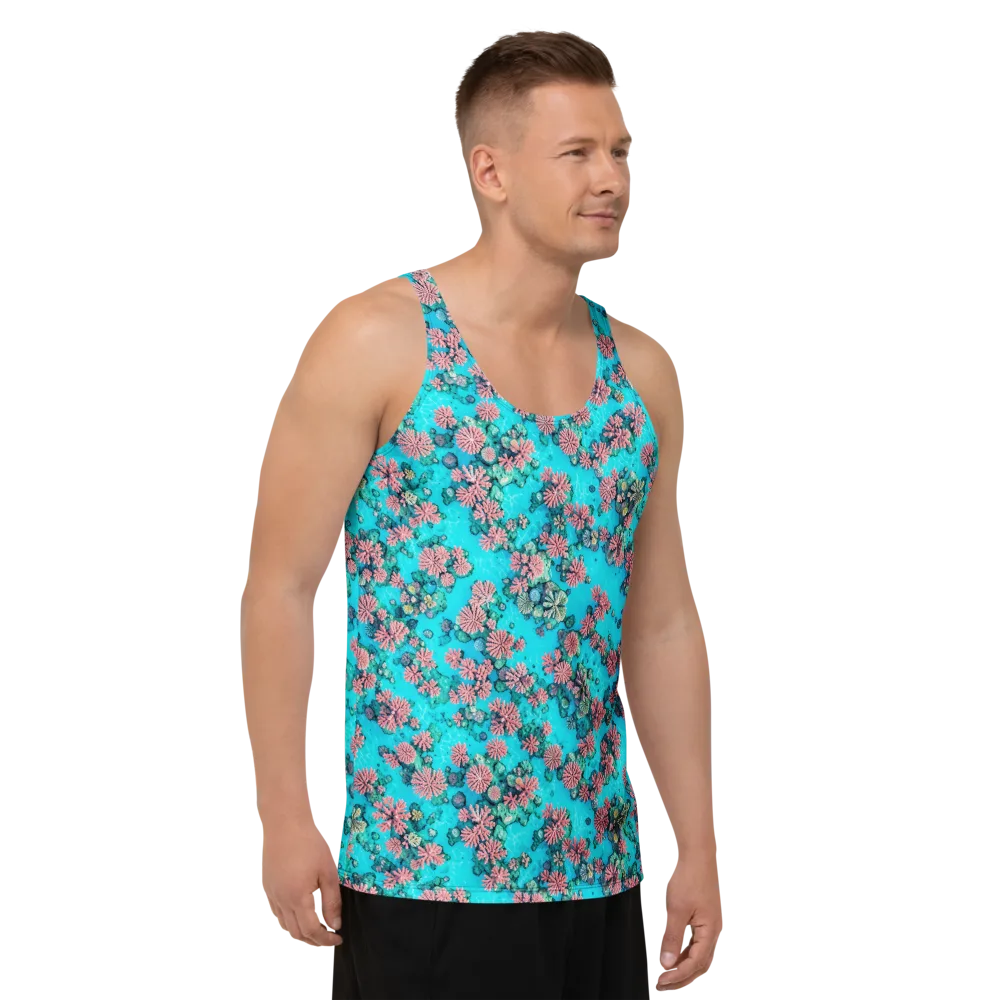 Coral Lagoon on Men's Tank Top — Right Front