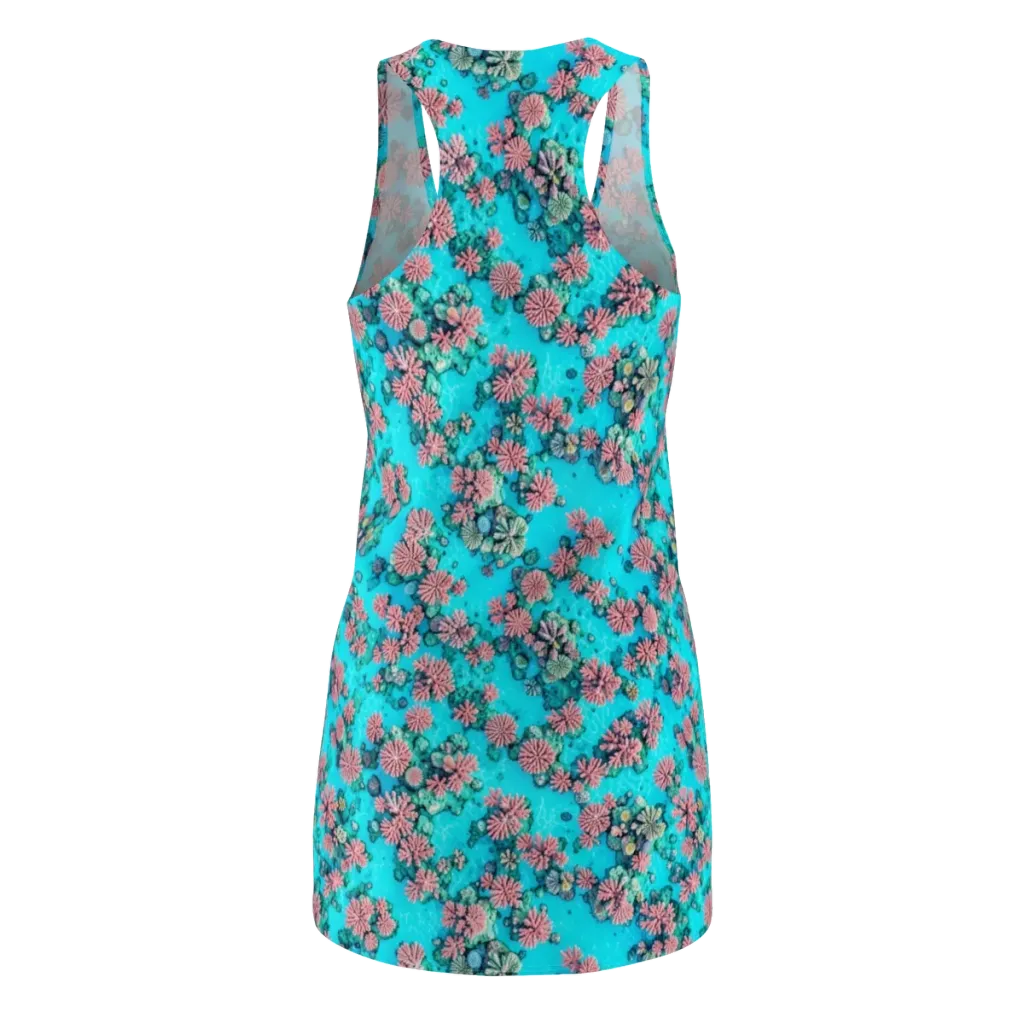 Coral Lagoon on Racerback Dress — Back