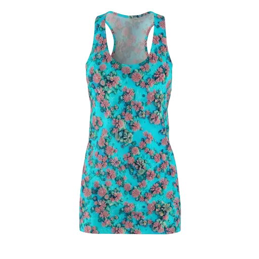 Coral Lagoon on a Racerback Dress