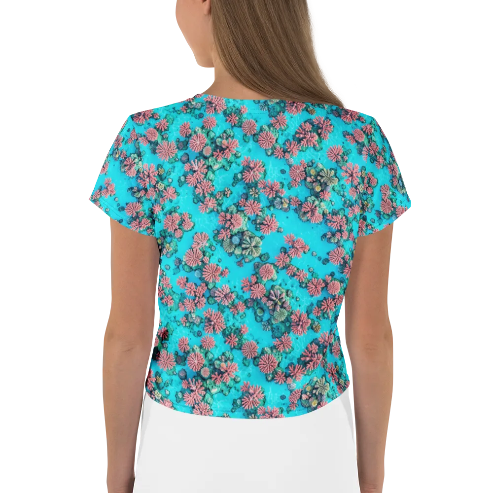 Coral Lagoon on Crop Tee — Back