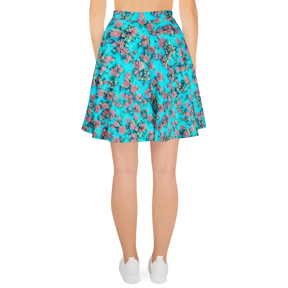Coral Lagoon on Skater Skirt — Back