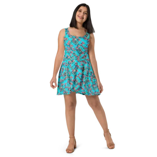 Coral Lagoon on a Skater Dress
