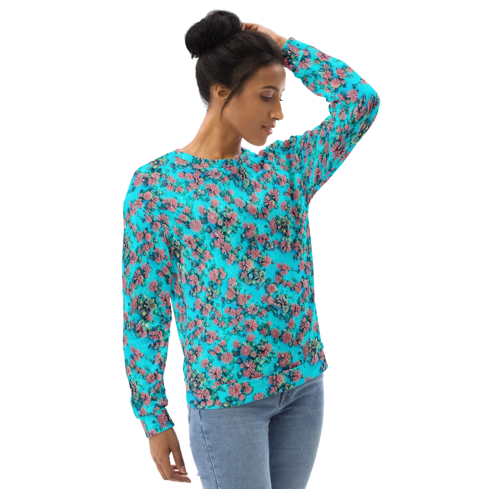 Coral Lagoon on Sweatshirt — Right Front