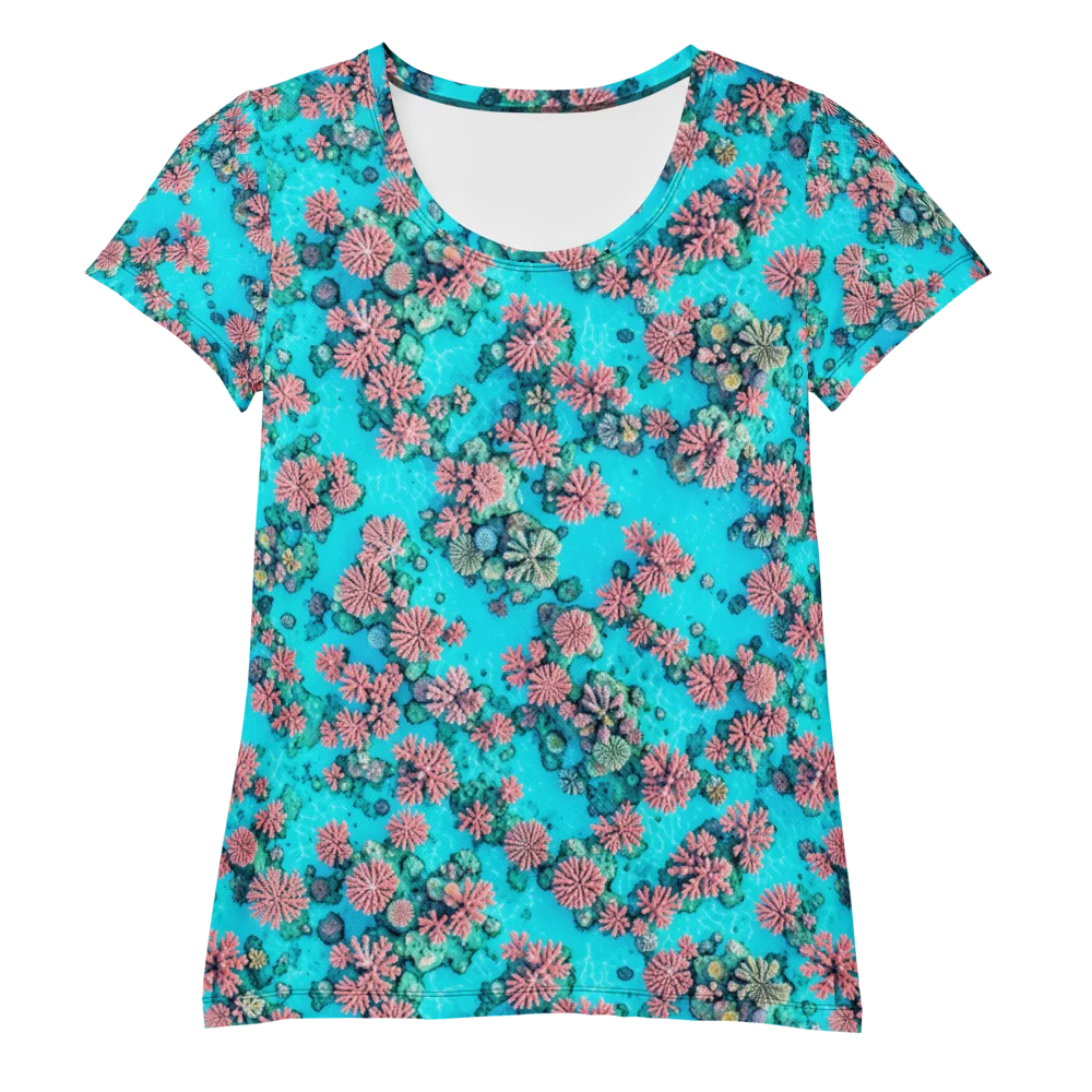 Coral Lagoon on Women's Athletic T-Shirt — Front