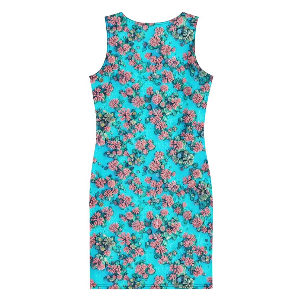 Coral Lagoon on Bodycon Dress — Back