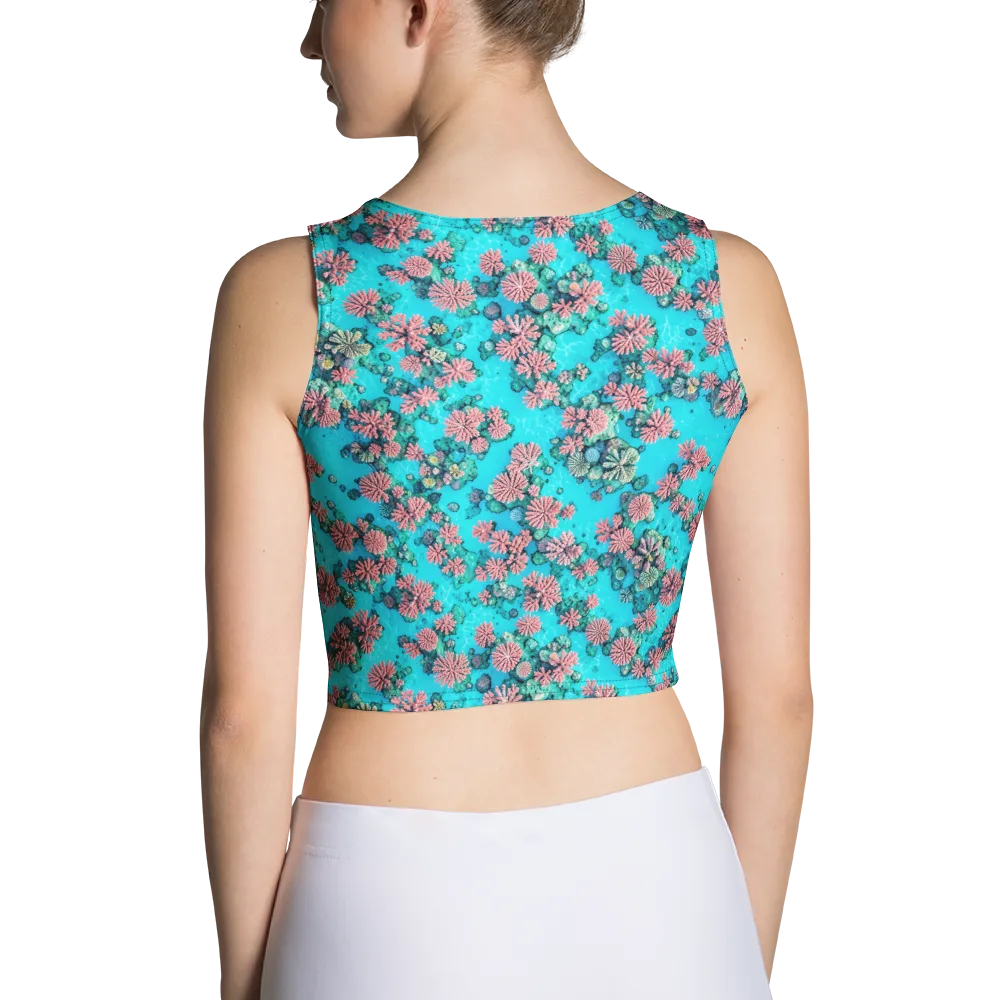 Coral Lagoon on Crop Top — Back