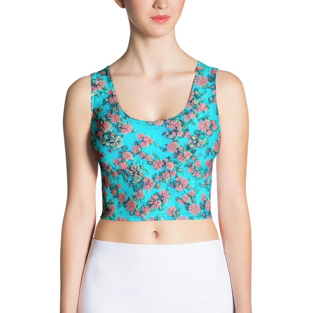 Coral Lagoon on Crop Top — Front