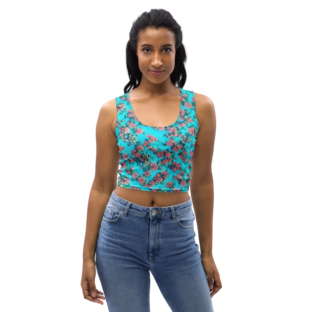 Coral Lagoon on Crop Top — Front