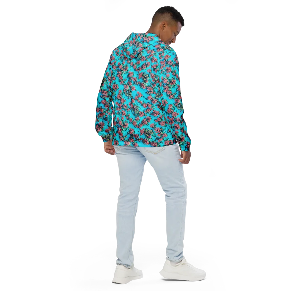 Coral Lagoon on Men's Windbreaker — Back