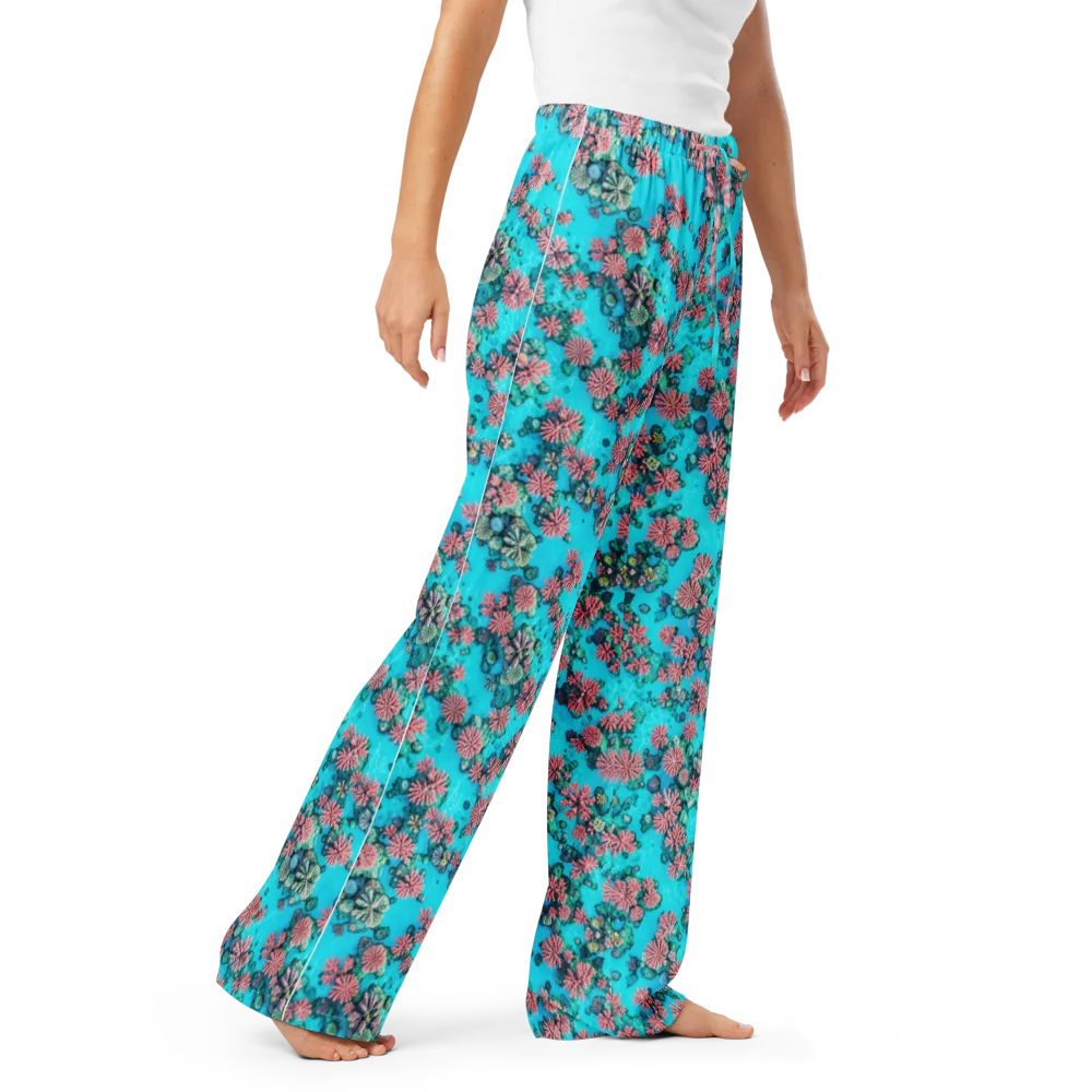 Coral Lagoon on Women's Pajama Pants — Right Front