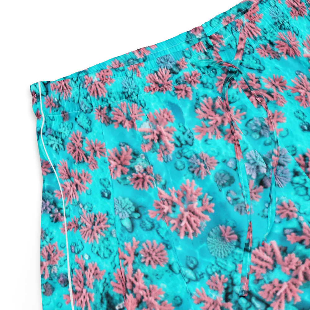 Aqua Bloom on Women's Pajama Shorts — Product details