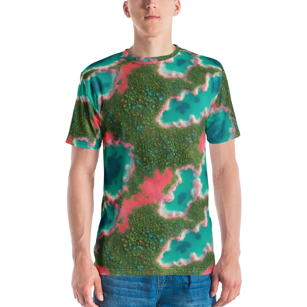 Verdant Lagoon on Men's Crew Neck T-Shirt — Front