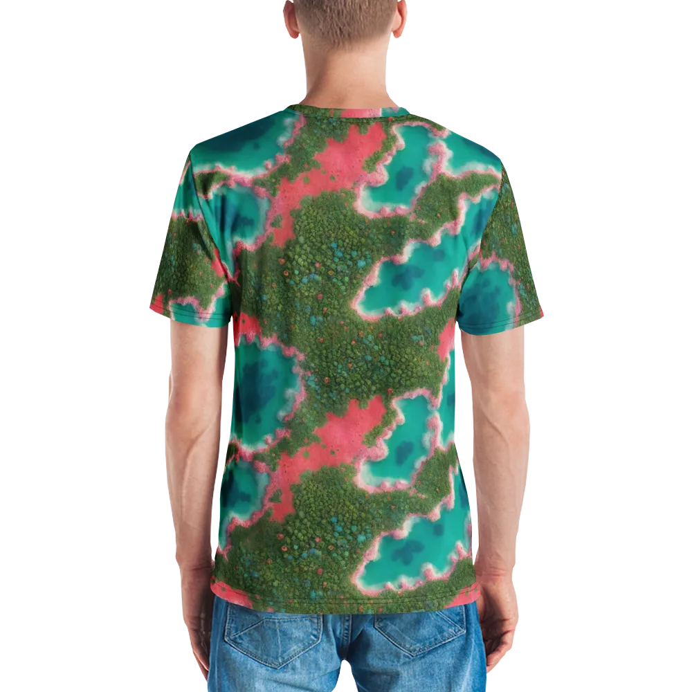 Verdant Lagoon on Men's Crew Neck T-Shirt — Back