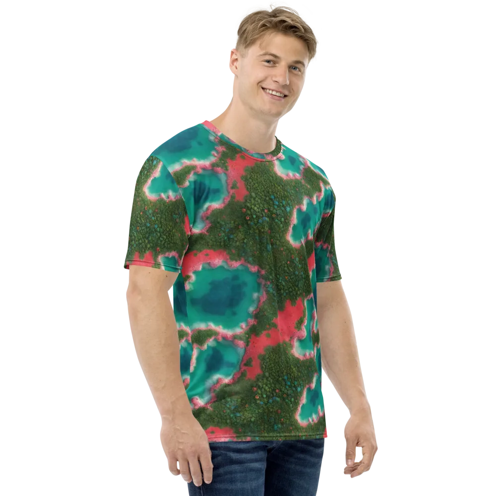 Verdant Lagoon on Men's Crew Neck T-Shirt — Right