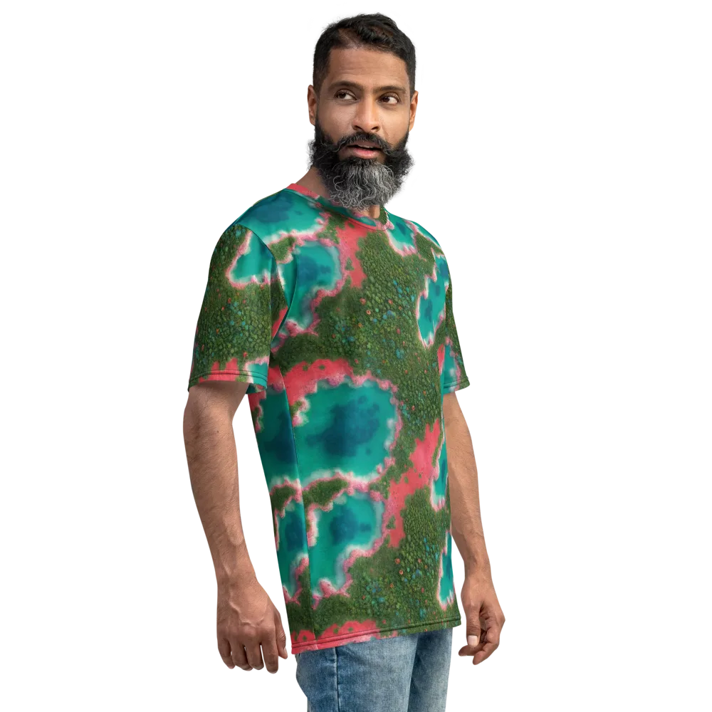 Verdant Lagoon on Men's Crew Neck T-Shirt — Right