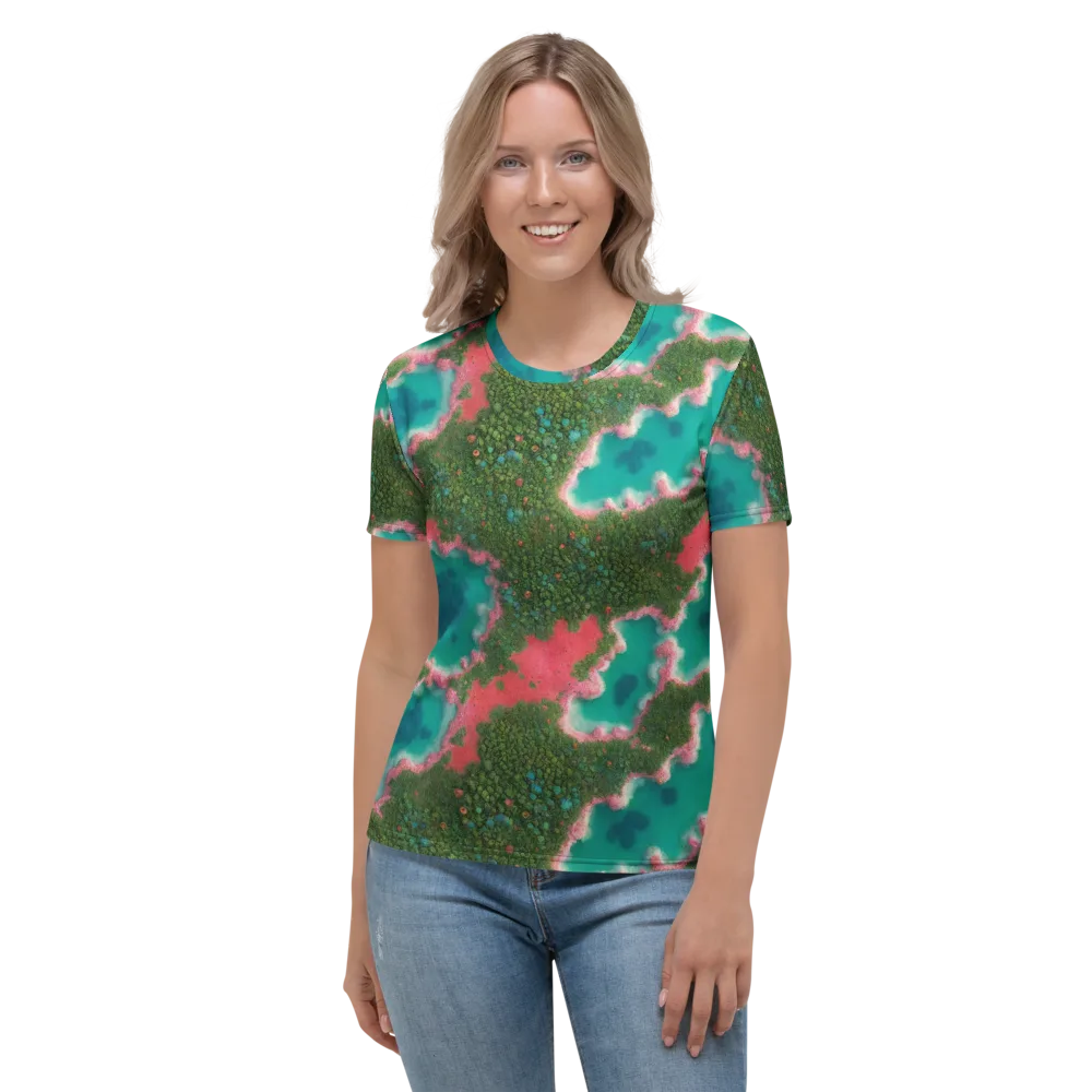 Verdant Lagoon on Women's Crew Neck T-Shirt — Front