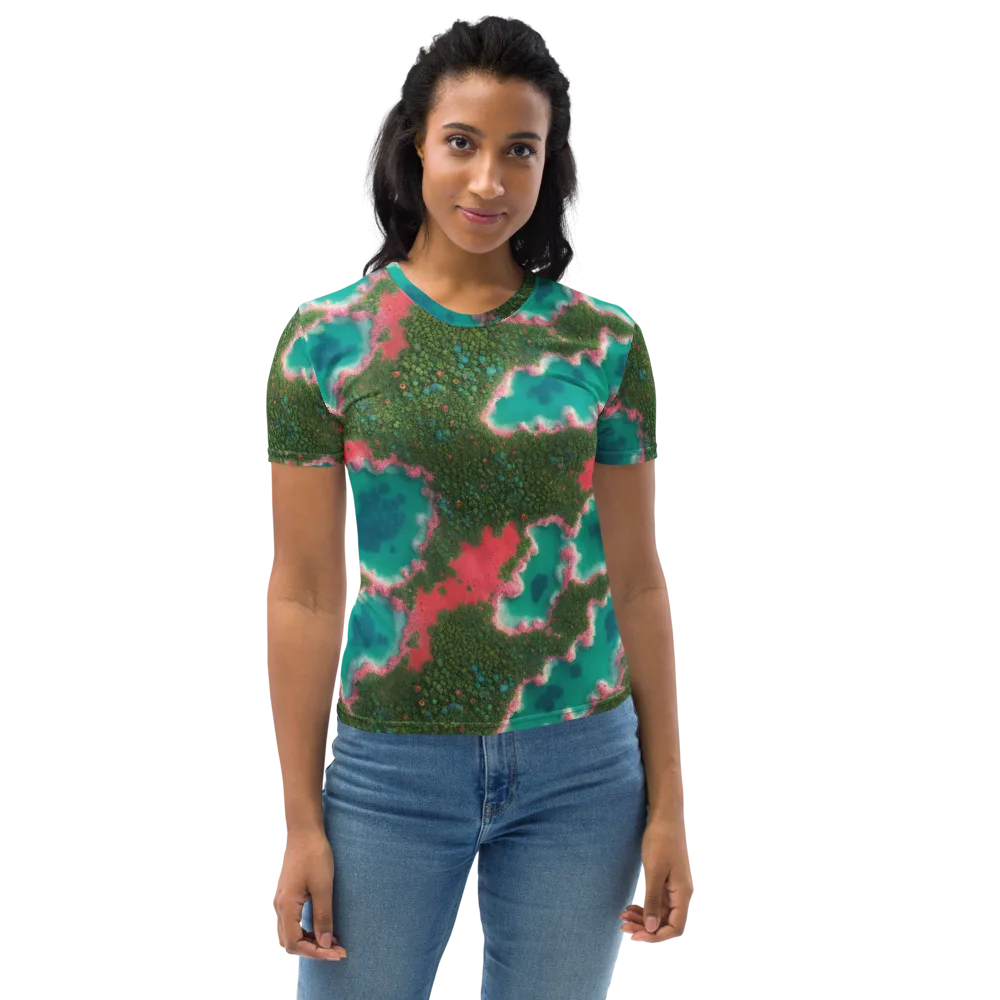 Verdant Lagoon on Women's Crew Neck T-Shirt — Front