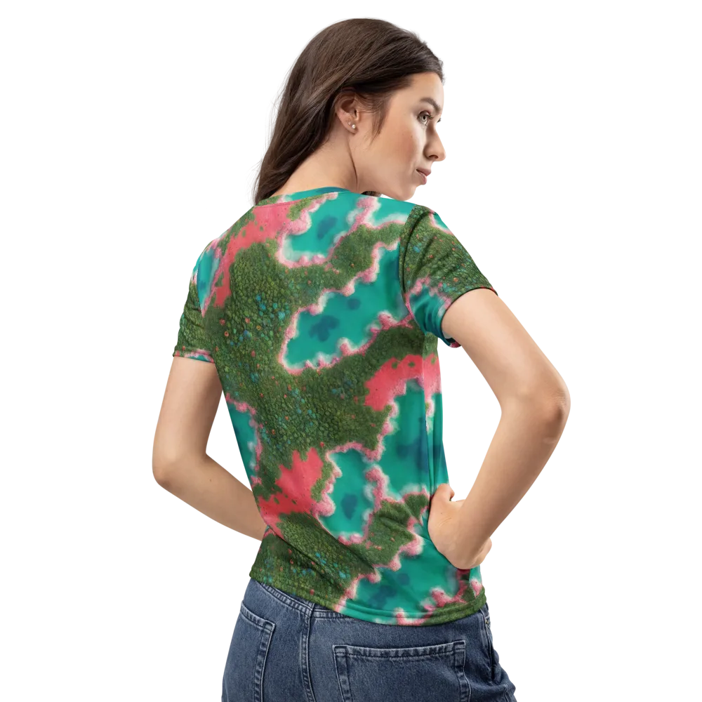 Verdant Lagoon on Women's Crew Neck T-Shirt — Back