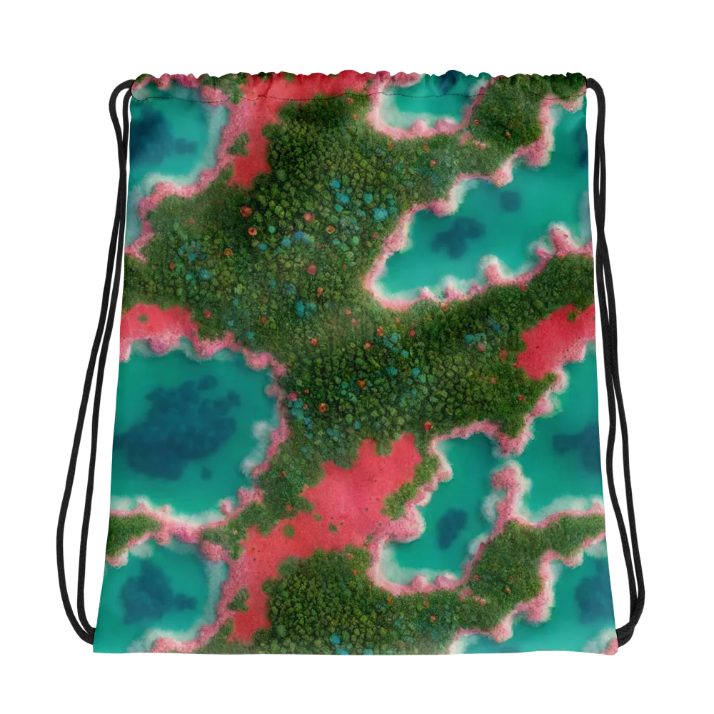 Verdant Lagoon on Drawstring Bag — Photo