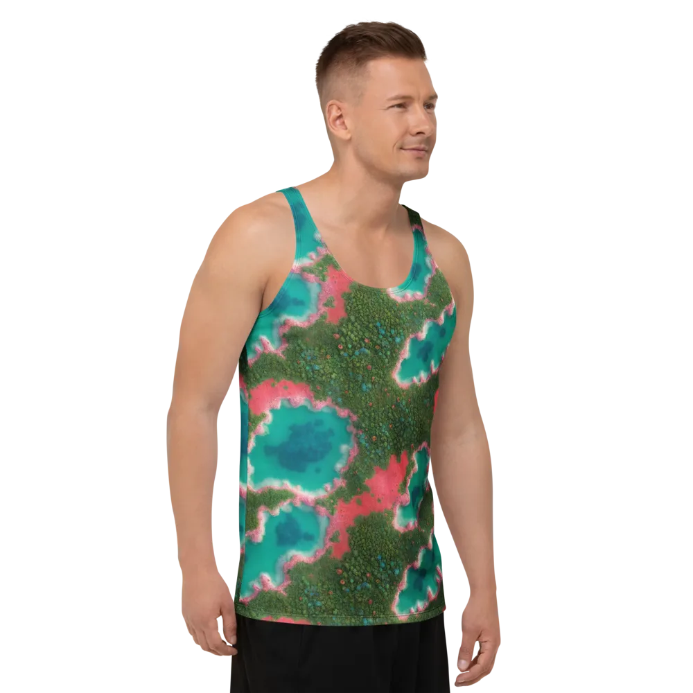 Verdant Lagoon on Men's Tank Top — Right Front