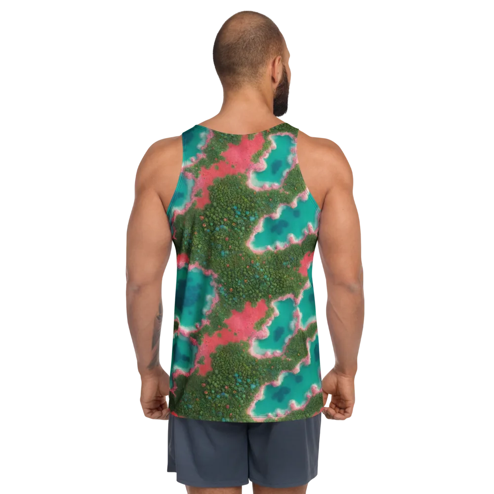 Verdant Lagoon on Men's Tank Top — Back