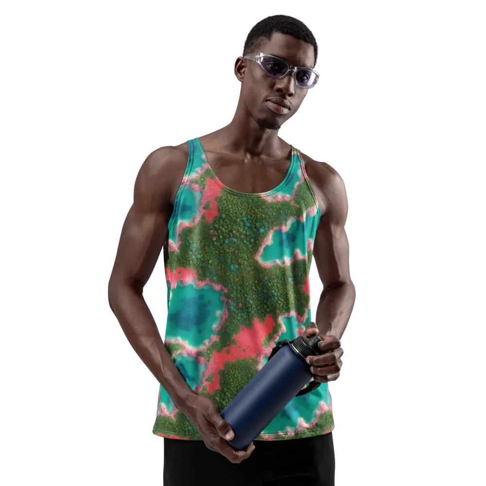 Verdant Lagoon on Men's Tank Top — Front
