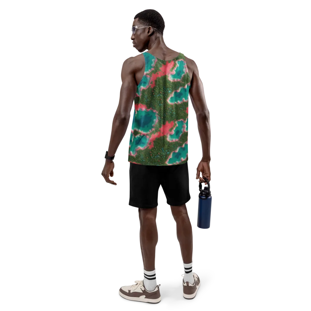 Verdant Lagoon on Men's Tank Top — Back