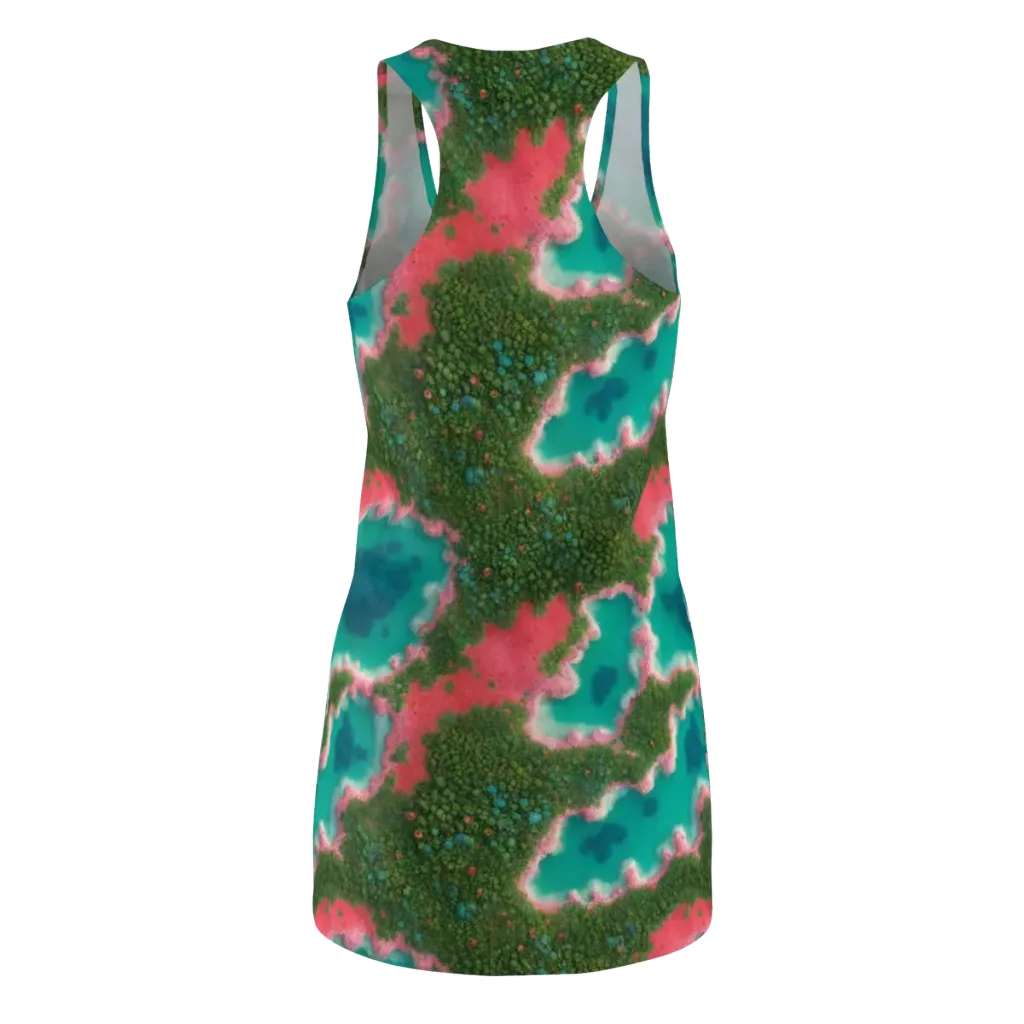 Verdant Lagoon on Racerback Dress — Back