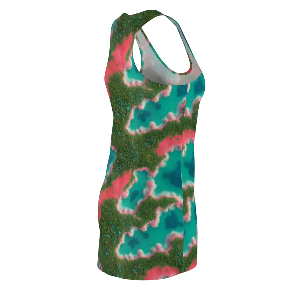 Verdant Lagoon on Racerback Dress — Back Side