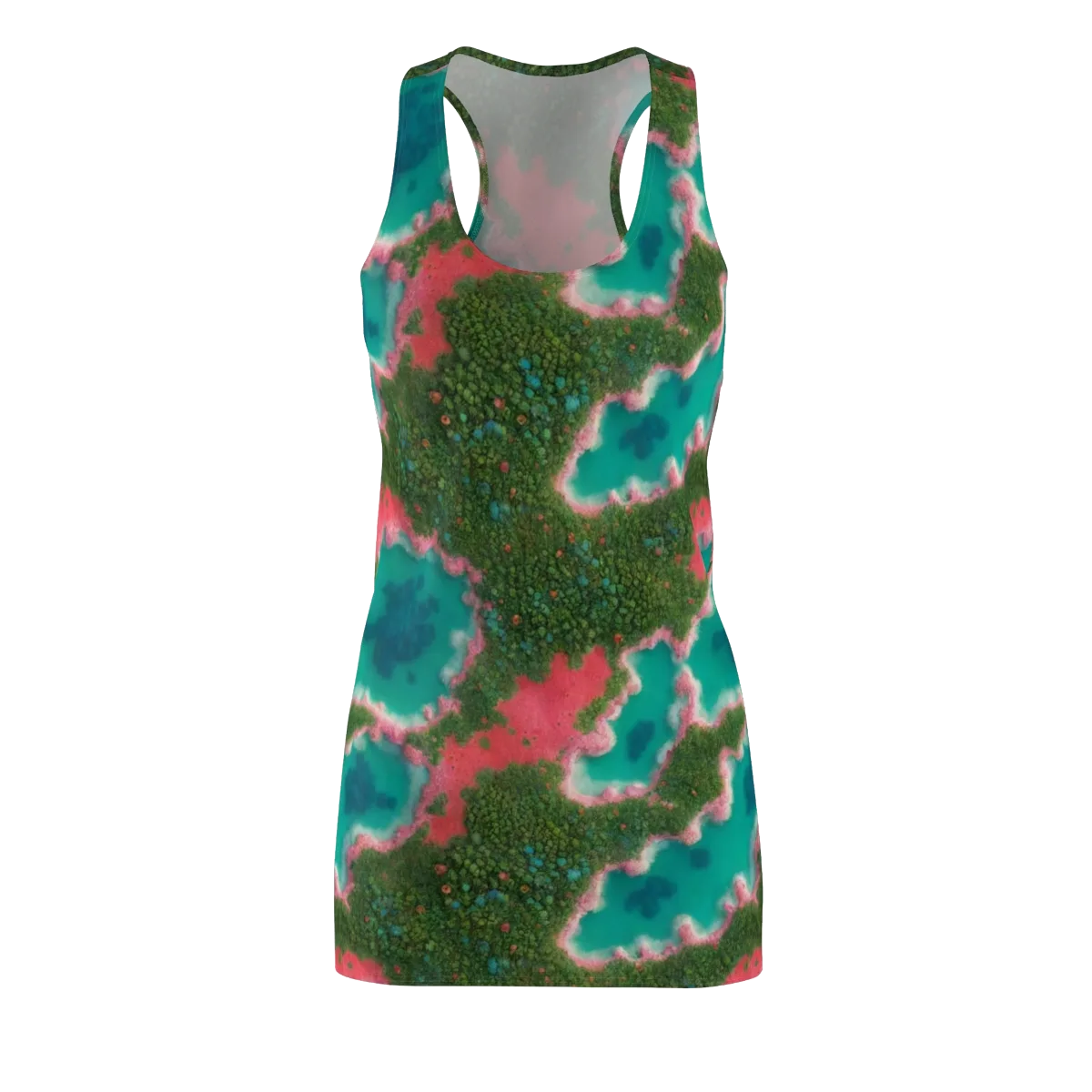 Verdant Lagoon on Racerback Dress — Front