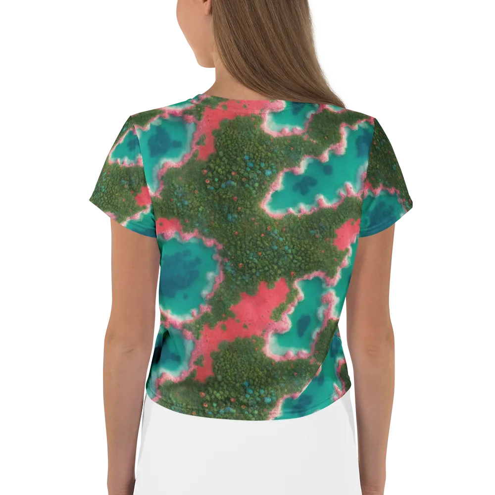 Verdant Lagoon on Crop Tee — Back