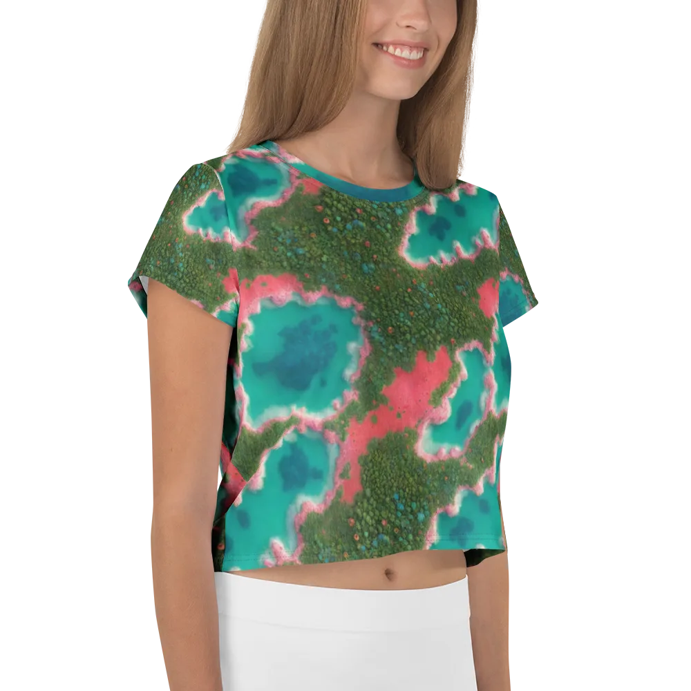 Verdant Lagoon on Crop Tee — Right