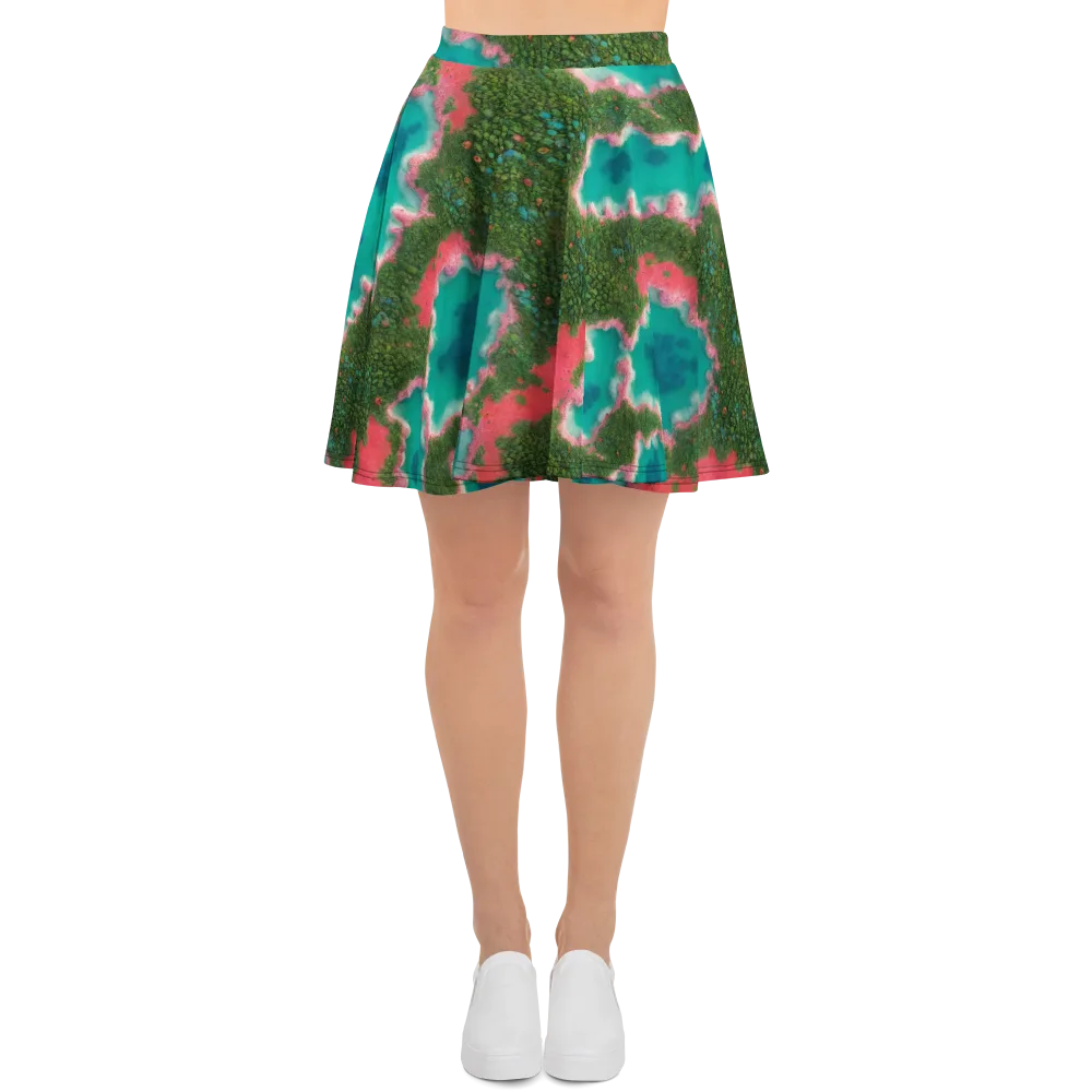 Verdant Lagoon on Skater Skirt — Front